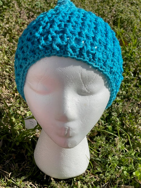 Teal Blue Adult Beanie