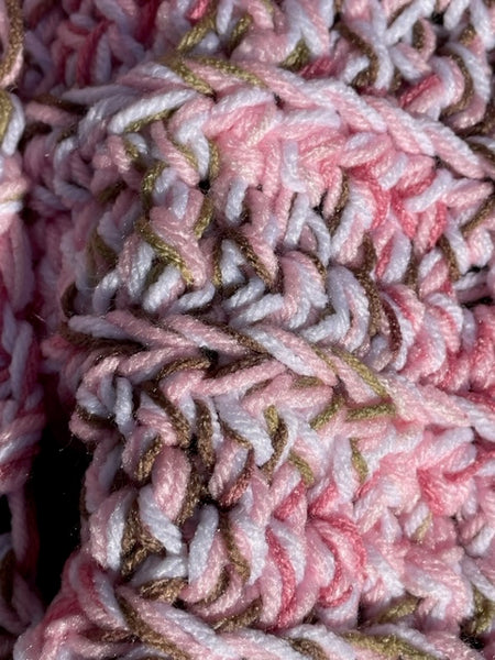 Multi-Colored Pastel Chunky Scarf