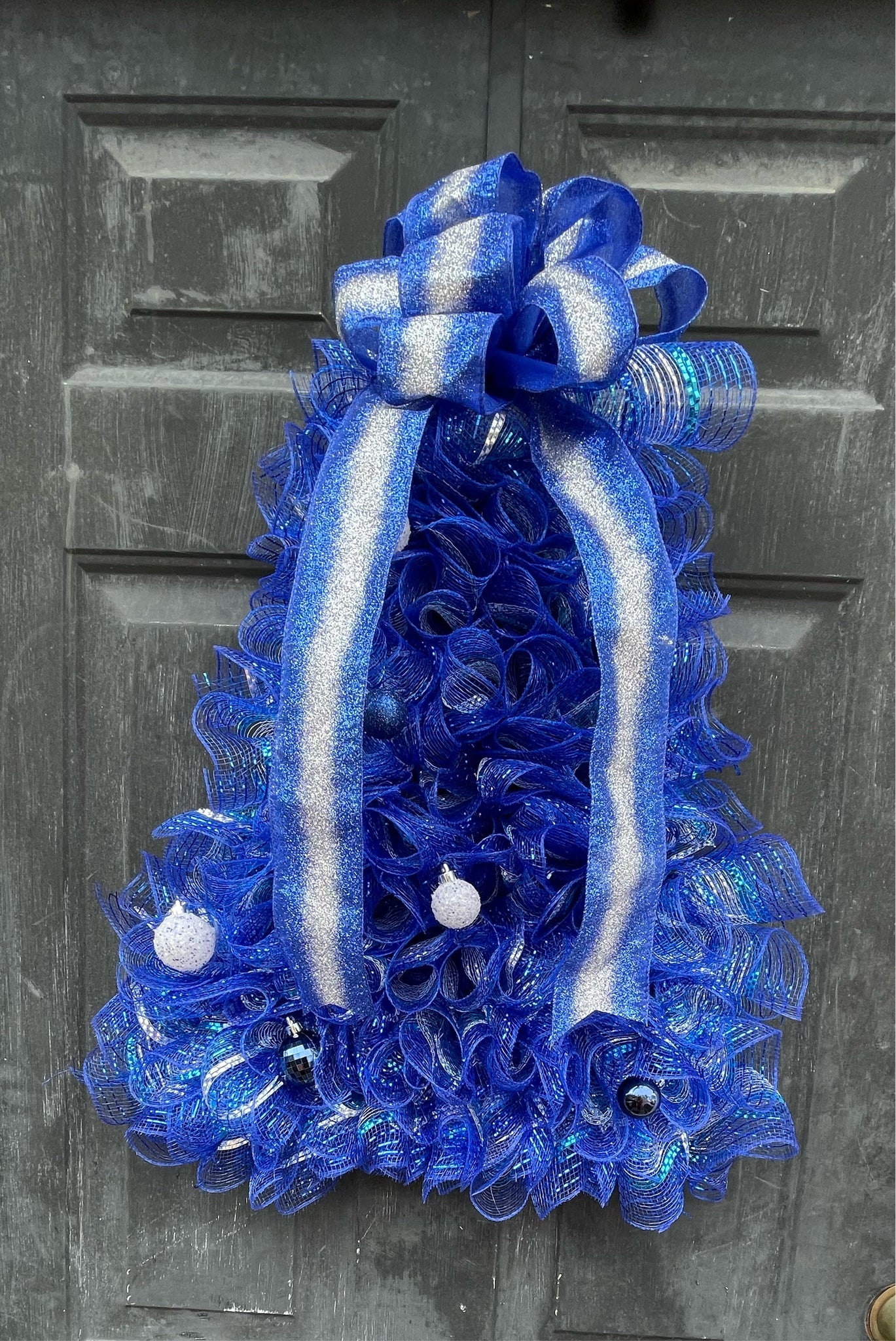 Blue and Silver Christmas Tree