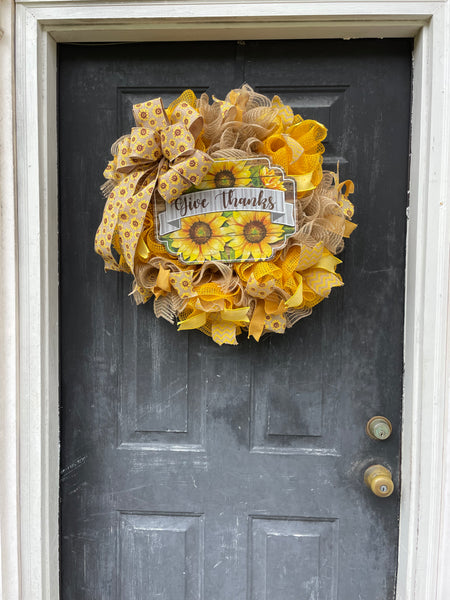 Sunflower Wreath