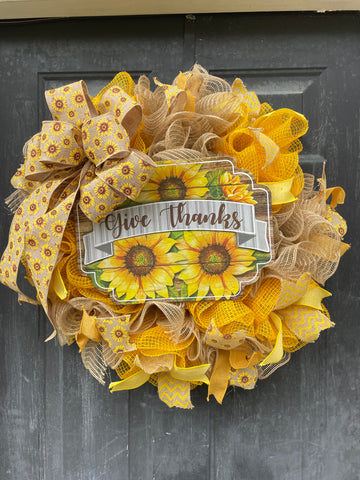 Sunflower Wreath