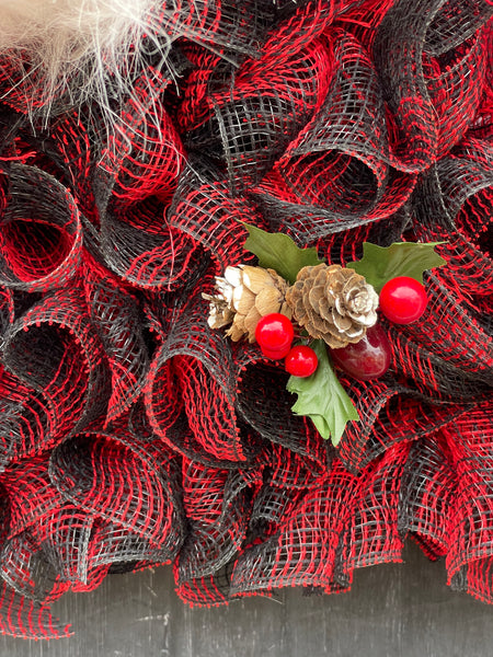 Red and Black Country Christmas Tree